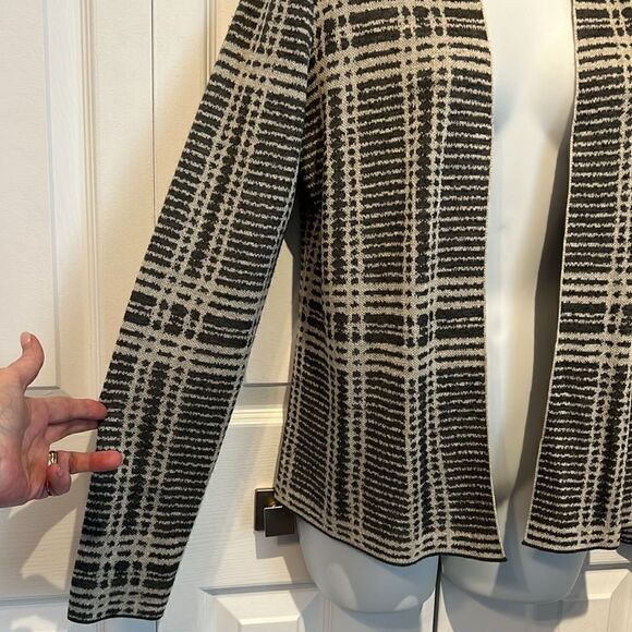 Eileen Fisher 2 Tone Grey Open Face Cardigan Size XS - Picture 4 of 10